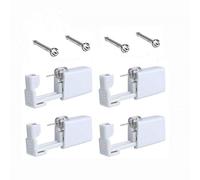 Confezione da 4 pistole usa e getta per piercing al naso, kit di sicurezza per piercing al naso, kit di pistola per piercing senza dolore, con perno, 16 Count (Pack of 1), Acciaio inossidabile