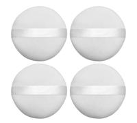 Confezione Da 4 Piumini Da Cipria Rotondi, Piumini Da Cipria Sciolti Rotondi, Piumini Da Corpo, Piumini Da Trucco, Piumini Da Cipria Riutilizzabili, Adatti Per Liquidi, Creme E Cipria.