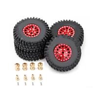 Confezione da 4 pneumatici cingolati Rc da 1 pollice con accoppiatore esteso per Trx4m per Bronco per Defender Scx24 1 oltre 18 modelli fuoristrada in scala - Abs resistente e costruzione in alluminio