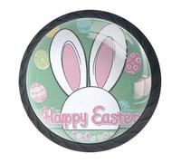 Confezione da 4 pomelli decorativi a forma di coniglietto pasquale, per cassetti alla moda, pomelli per comò, maniglie per armadi e cassetti, 3,5 cm