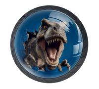 Confezione da 4 pomelli decorativi per cassetti a forma di dinosauro, per armadi alla moda, pomelli per cassettiere, maniglie per armadi e cassetti, 3,5 cm