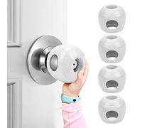 Confezione da 4 pomelli di sicurezza per bambini, protezione per maniglia della porta a prova di bambino, per bambini, universale, facile presa, design bloccabile, funzionamento con una sola mano, per