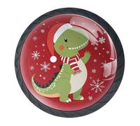 Confezione da 4 pomelli natalizi per armadietti e cassetti, decorativi per armadi alla moda, pomelli per comò, maniglie per armadi e cassetti, 3,5 cm