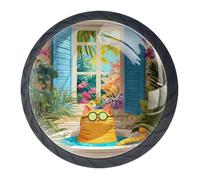 Confezione da 4 pomelli per cassetti a forma di gatto che si bagnano, pomelli e tiranti alla moda, per mobili da cucina, maniglie per armadio/armadio/armadio