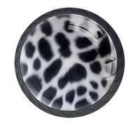 Confezione da 4 pomelli per cassetti con stampa leopardata, pomelli e tiranti alla moda, pomelli per mobili da cucina, maniglie per armadio/armadio/armadio