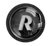 Confezione da 4 pomelli rotondi con lettera R, per cassetti e armadi, 35 mm, per armadietti, cassetti, armadi