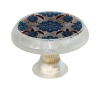 Confezione da 4 pomelli rotondi per cassetti a forma di tartaruga blu, da 35 mm, maniglia per armadio a foro singolo, con viti, per armadi da cucina, bagno, decorazione per la casa