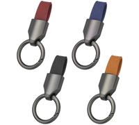 Confezione Da 4 Portachiavi Per Auto, Portachiavi Creativi, Portachiavi Semplici, Portachiavi In Pelle E Metallo, Portachiavi Alla Moda
