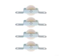 Confezione da 4 pulegge a rullo per ombrelloni da patio, struttura in acciaio e ABS, supporto per movimenti fluidi dell'ombrello