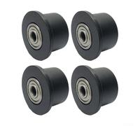 Confezione da 4 pulegge per vogatore e canottaggio, con struttura in metallo e plastica, parti di ricambio per attrezzature per il fitness, per uso domestico e palestra