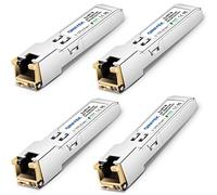 (Confezione da 4) QINIYEK 1.25G SFP to RJ45 Modulo - 1000BASE-T Copper Transceiver per Cisco GLC-T/SFP-GE-T, Ubiquiti UF-RJ45-1G, Supermicro, ,fino a 100 m