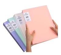 Confezione da 4 raccoglitori for presentazioni A4 con buste da 60 tasche | For opere d'arte, fogli di report, lettere binder