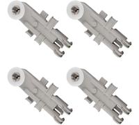 Confezione da 4 rulli di ricambio per cestello superiore per lavastoviglie Kenmore, accessori per cestello superiore scorrevole, ruote in plastica facili da installare, colore grigio, ripristina la