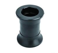 Confezione da 4 rulli fitness in plastica per uso acquatico e commerciale - Materiale PP/PE, dimensioni 71 x 87 x 16 mm e 64 x 79 x 34 mm, nero (2 pezzi 71 x 87 x 16)