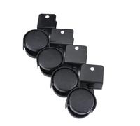 (Confezione da 4) Ruote universali for sedie da mobili in compensato a forma di U da 1,5 pollici con freni scrivania for computer da ufficio(Without Brake,25mm)