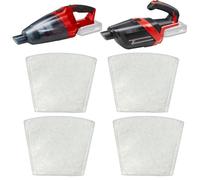 Confezione da 4 sacchetti filtro compatibili con Einhell Power X-Change TE-VC 18 Li-Solo & TE-HV 18/06 Li-Solo Aspirapolvere senza fili