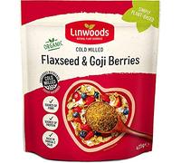 Confezione da 4 - Semi di lino fresati biologici Goji essiccati al sole | LINWOODS