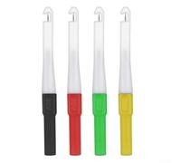 Confezione da 4 sonde ad ago multimetro con cavi a banana da 4 mm e punte sostituibili in acciaio inox, design anti-rottura per elettricisti, per HVAC