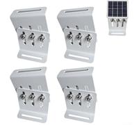 Confezione da 4 staffe di montaggio per pannelli solari resistenti a forma di L per camper e yacht, offrono un supporto affidabile e un facile posizionamento su più superfici