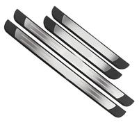 Confezione da 4 Strisce Protettive per Battitacco in Acciaio Inossidabile per Auto per VW T-ROC T ROC 2017-2021 2023 2024, Pedale di Benvenuto Esterno Antiscivolo e Antigraffio