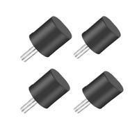Confezione da 4 supporti in gomma filettati, M4 M5 M6 VE ammortizzatore antivibrazione bobina isolatore cilindrico(M4 10x10mm)