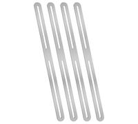 Confezione da 4 supporti multiuso in acciaio inox per cassetta postale per installazione esterna sicura e riparazione di mobili da giardino, recinzioni per cassette postali