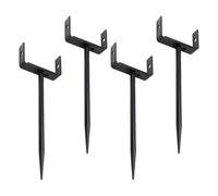 Confezione da 4 supporti per tubi di scarico tempesta con struttura in ghisa per il sollevamento di cavi e per fermare i danni dell'erba come ausilio di estensione di scarico