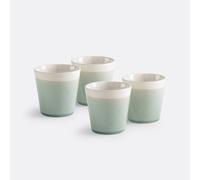 Confezione da 4 tazze di caffè effetto screpolatura, GOGAIN Verde TU
