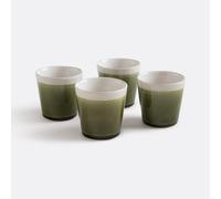 Confezione da 4 tazze di caffè effetto screpolatura, GOGAIN Verde TU