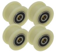 Confezione da 4 tendicinghia in nylon, diametro 50 mm, scanalatura da 22 mm, cuscinetto da 10 mm, lavorazione precisa nell'UE (50-22-10)