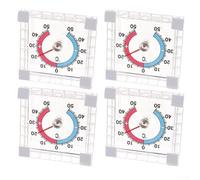 Confezione da 4 termometri per finestra e porta, per quadrante, batteria - Design per monitoraggio della temperatura esterna, intervallo da -50 °C a +50 °C, resistente alle intemperie