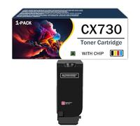 Confezione da 4 toner ad alta capacità CX730 compatibili con le cartucce toner 71C2HK0 71C2HC0 71C2HM0 71C2HY0 stampanti laser per Lexmark CS730de CS735de CX730de CX735adse CX737adzse,Magenta-1Pack