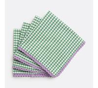 Confezione da 4 tovaglioli in cotone/lino Trattoria Verde 45 x 45 cm