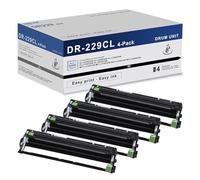 Confezione da 4 unità tamburo di ricambio DR229CL ad alta resa per Brother DR-229CL DR 229CL DR229CL DR229CL per MFC-L3720CDW HL-L3295CDW HL-L3300CDW HL-L8245CDW MFC-L8395CDW MFC-L3780CDW