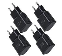 Confezione da 4 USB Power Supply Caricabatterie Presa Adattatore Spina Caricabatterie Rapido Universale per iPhone 11/X 8/7/6, Samsung Galaxy S21 S20 S10 S5 S6 S7 S8 S9/Edge/Plus/Active, Note 5/8/9/10