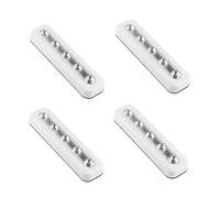 Confezione da 4, Wefond DIY Stick-on 5 LED Touch Tap Lights Luce notturna a batteria per armadi, armadi, armadio, corridoio, scale, attici, garage, auto, tettoie, ripostiglio (Bianca)