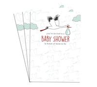Confezione da 40 biglietti d'invito per baby shower, design neutro, qualità premium, perfetti per baby shower di bambino o ragazza, 10,2 x 15,2 cm