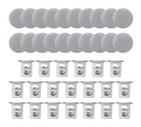 Confezione da 40 cubi bianchi per coltivare, coperchi per sistema Gardyn, riutilizzabili in PP per cialde per erbe, verdi, fiori, supporto per radici pulite