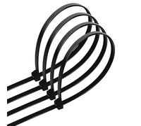 Confezione da 40 fascette in nylon di colore nero, perfette per vari usi. Con una larghezza di 3,6 mm e una lunghezza di 150 mm, sono resistenti ed efficaci per assicurare e organizzare.