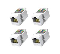 Confezione da 40 Jack Cat6 RJ45, Senza Attrezzi, Accoppiatore Modulo Senza Attrezzi di Punch-Down