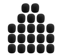 Confezione da 40 mini filtri antivento in schiuma per microfoni Lavalier (3 x 2,2 x 2,2 cm)