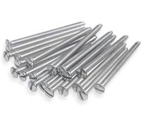 Confezione da 40 viti miste M3.5 da 35 mm, 40 mm, 50 mm e 75 mm di lunghezza, assortite, per interruttore della luce e prese, placcate in zinco brillante, testa scanalata fai da te