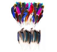 Confezione da 400 Piume, Materiali Artigianali Fai-da-Te, Piume Decorative, Piume per Artigianato, Possono Essere Utilizzate per Gioielli, Ciondoli, Abbigliamento