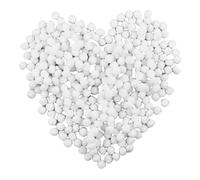 Confezione da 400 pompon bianchi, set di palline morbide e soffici da 10 mm, art bobble in peluche per divertenti lavori creativi fai da te