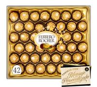 Confezione da 42 Cioccolatini Ferrero Rocher 525 g · Edizione Speciale Cía&Co con Biglietto Personalizzato · Regalo Gourmet Premium per Aziende, Coppie o Famiglie · Pronto da Donare a Natale 2025