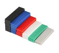 Confezione da 44 pezzi di imballaggi e spessori in plastica, per vetri di porte e finestre, distanziatori per finestre e finestre (100 mm x 28 mm x 1/2/3/4/5/6 mm)