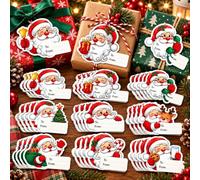 Confezione da 45 etichette regalo di Natale da e verso l'altro, simpatiche etichette adesive per regali di Babbo Natale
