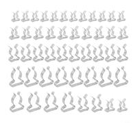 Confezione da 48 clip assortite a molla, in acciaio al manganese, resistenti portautensili per garage e capannoni, 10 mm, 12 mm, 19 mm, 25 mm