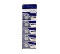 Confezione da 5/10 batterie a bottone CR1620 per orologi a bottone a distanza di tensione stabile e calcolatrice di uscita