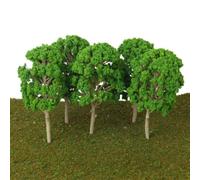 Confezione da 5 alberi modellini per ferrovia in scala Ho e Oo, fatti a mano, in plastica, per migliorare il paesaggio e le esposizioni del paesaggio del diorama con altezza di 12 cm